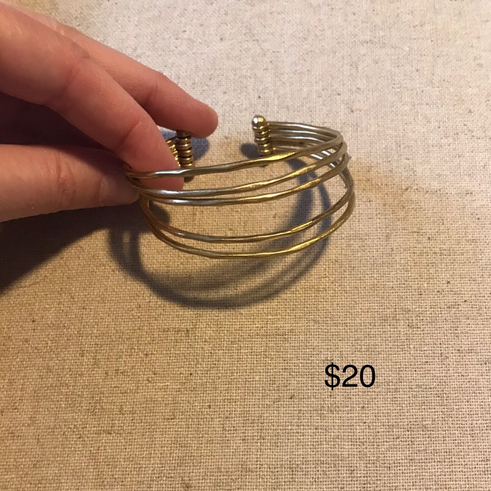 Stella & Dot gold cuff bracelet